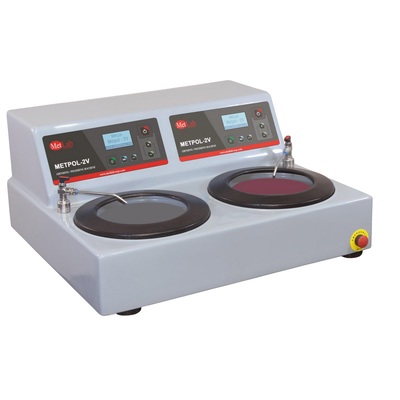 METPOL-2V TWIN PLATENS MANUAL GRINDER-POLISHER